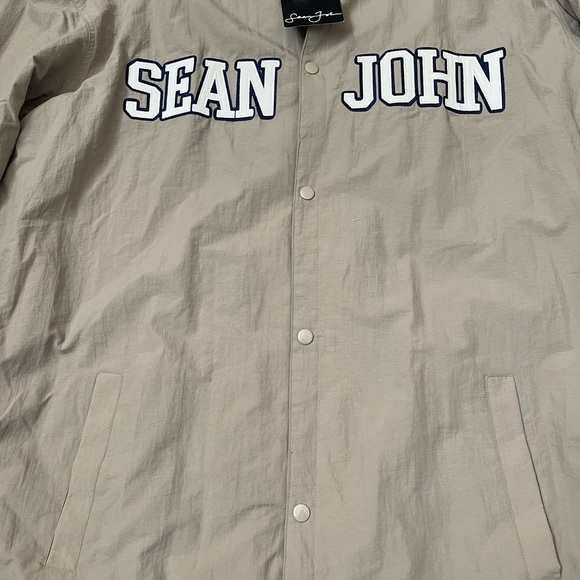 Sean John Men's Spell Out Khaki Tan
Military Button Jacket - Size XL - Picture 12 of 15